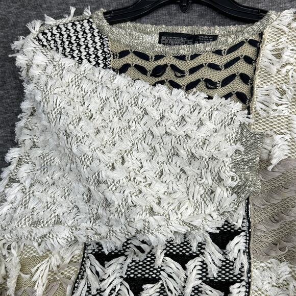 Vintage 80’s Fringe Patchwork Answers by Riddles Short Sleeve Small - Picture 4 of 5